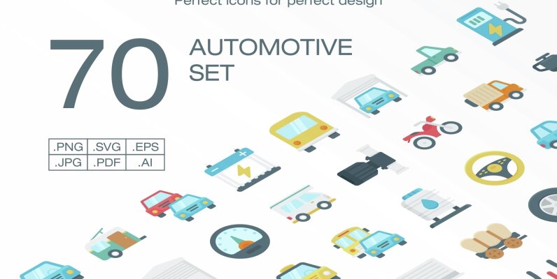 Perfico Automotive icon set