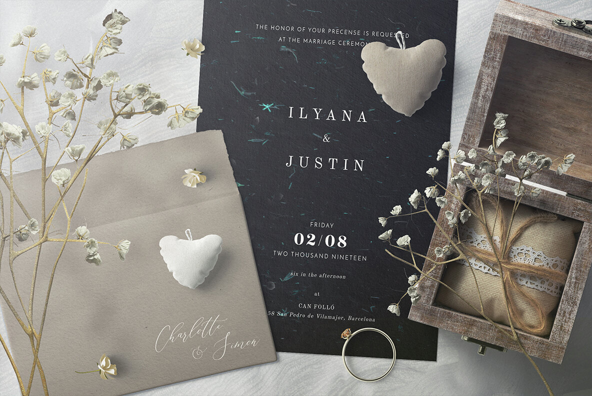 10 Floral Black Rice Paper Textures 4