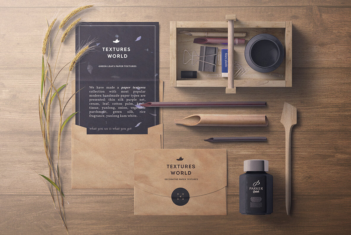 10 Floral Black Rice Paper Textures 5