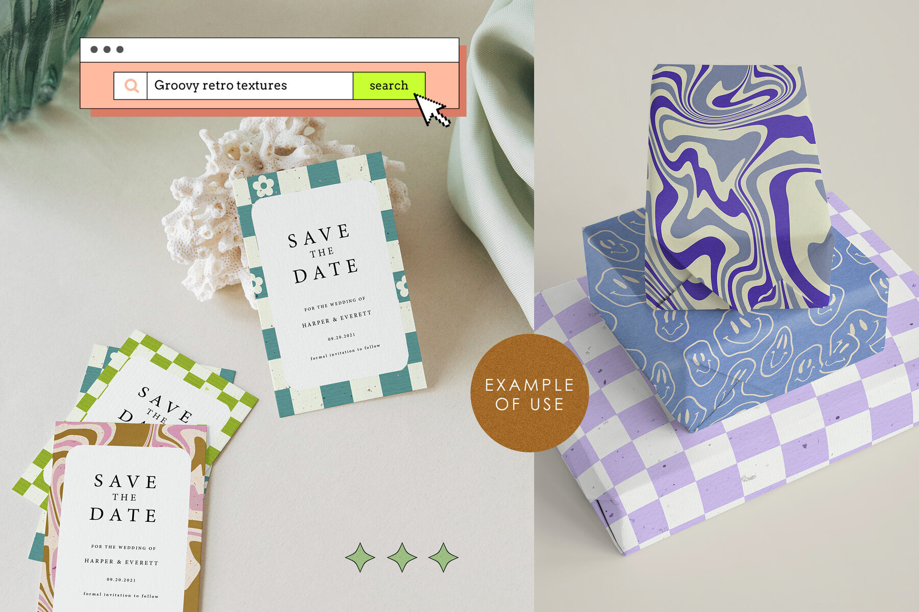 160 Retro Collage Textures 2