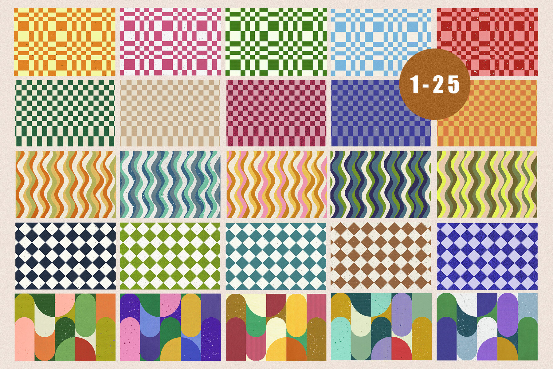 160 Retro Collage Textures 13