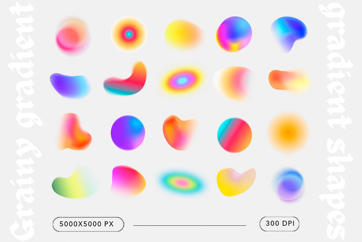 Aura Gradient Grainy Textures 3