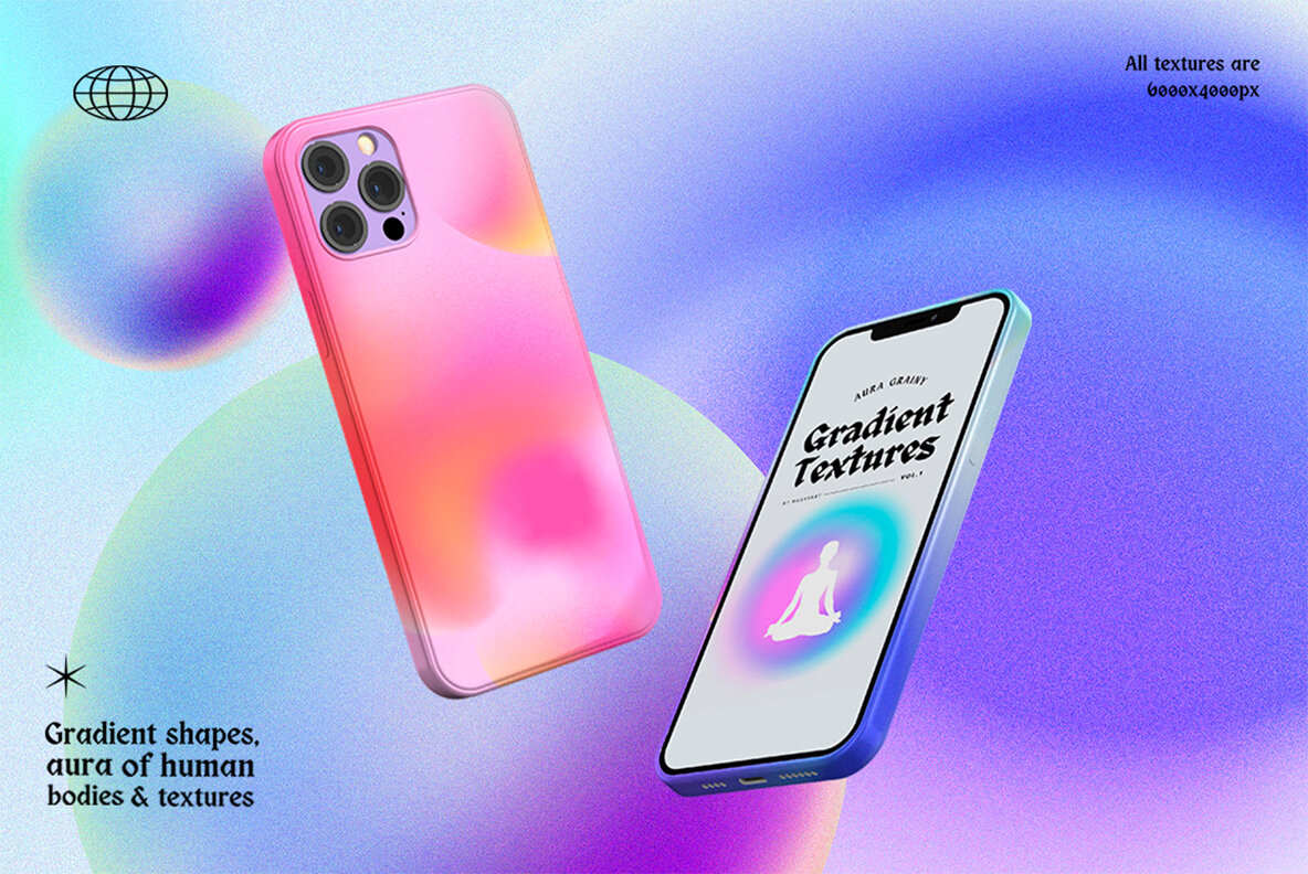 Aura Gradient Grainy Textures 4