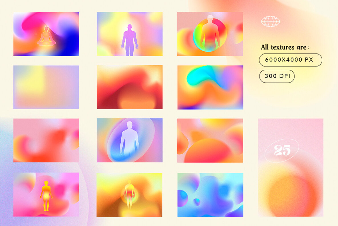 Aura Gradient Grainy Textures 5