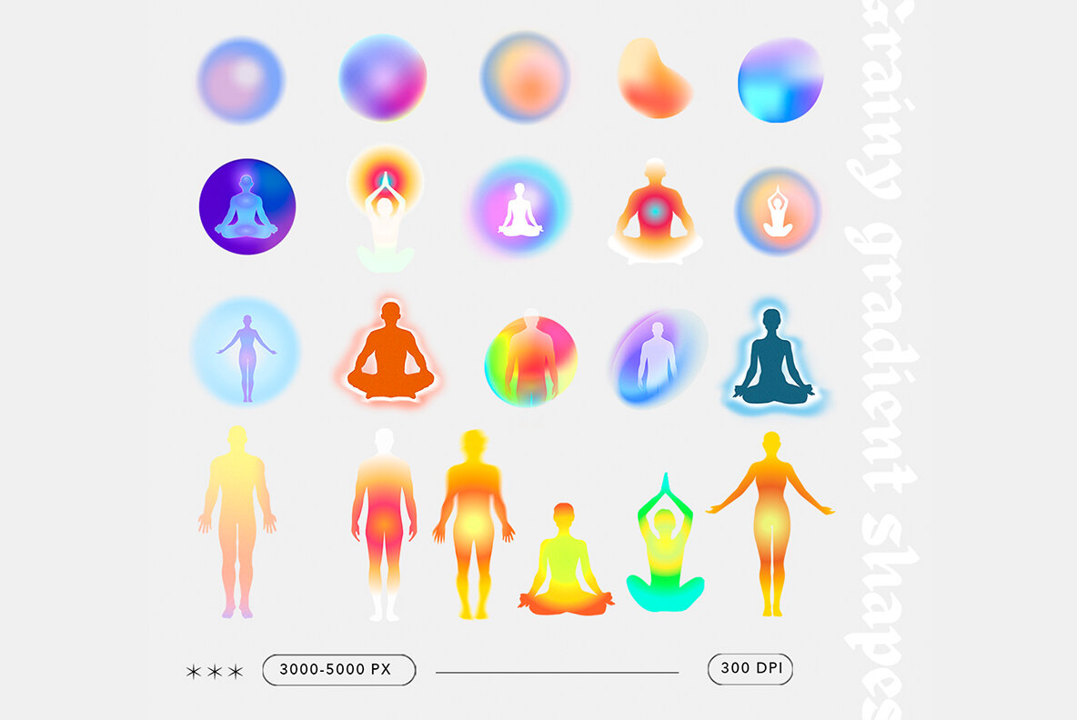 Aura Gradient Grainy Textures 9