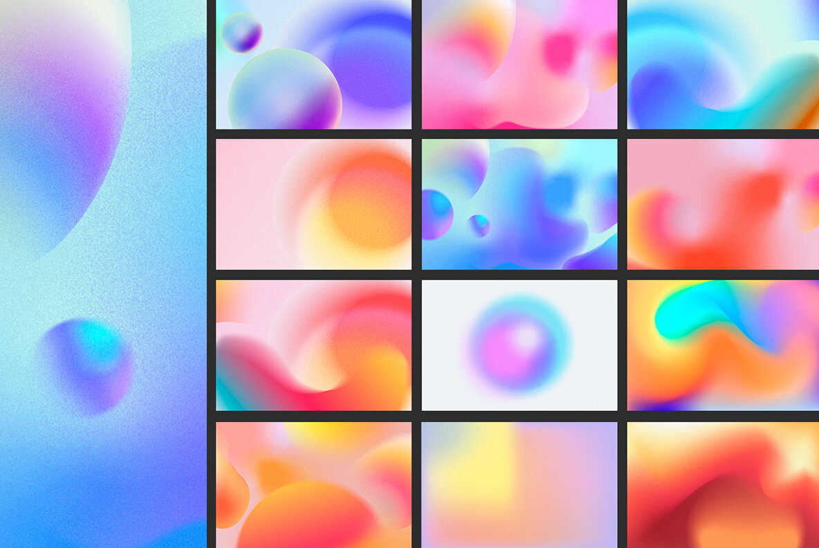 Aura Gradient Grainy Textures 11