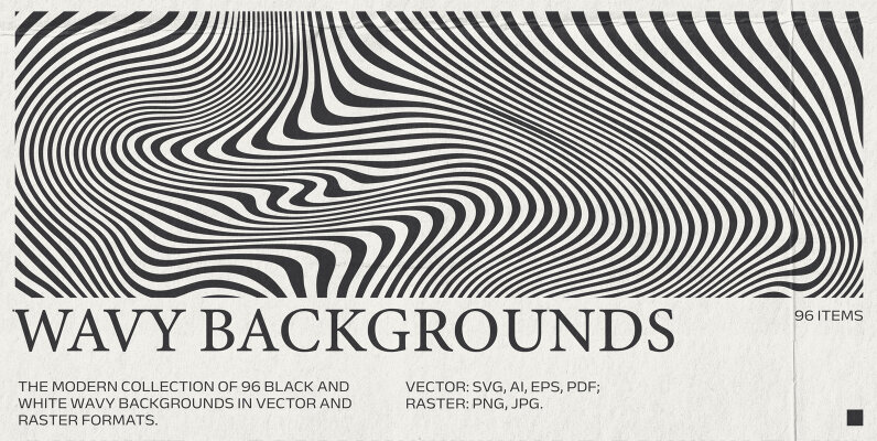 96 Retro Wavy Backgrounds