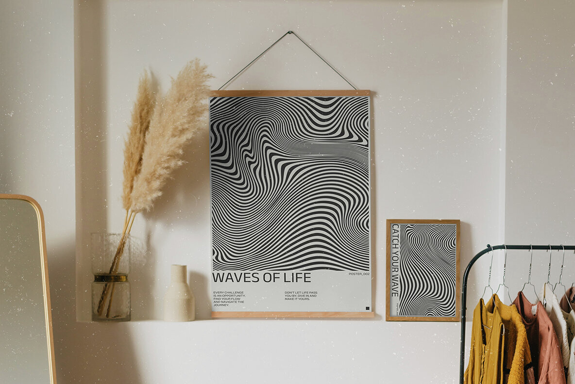 96 Retro Wavy Backgrounds 2