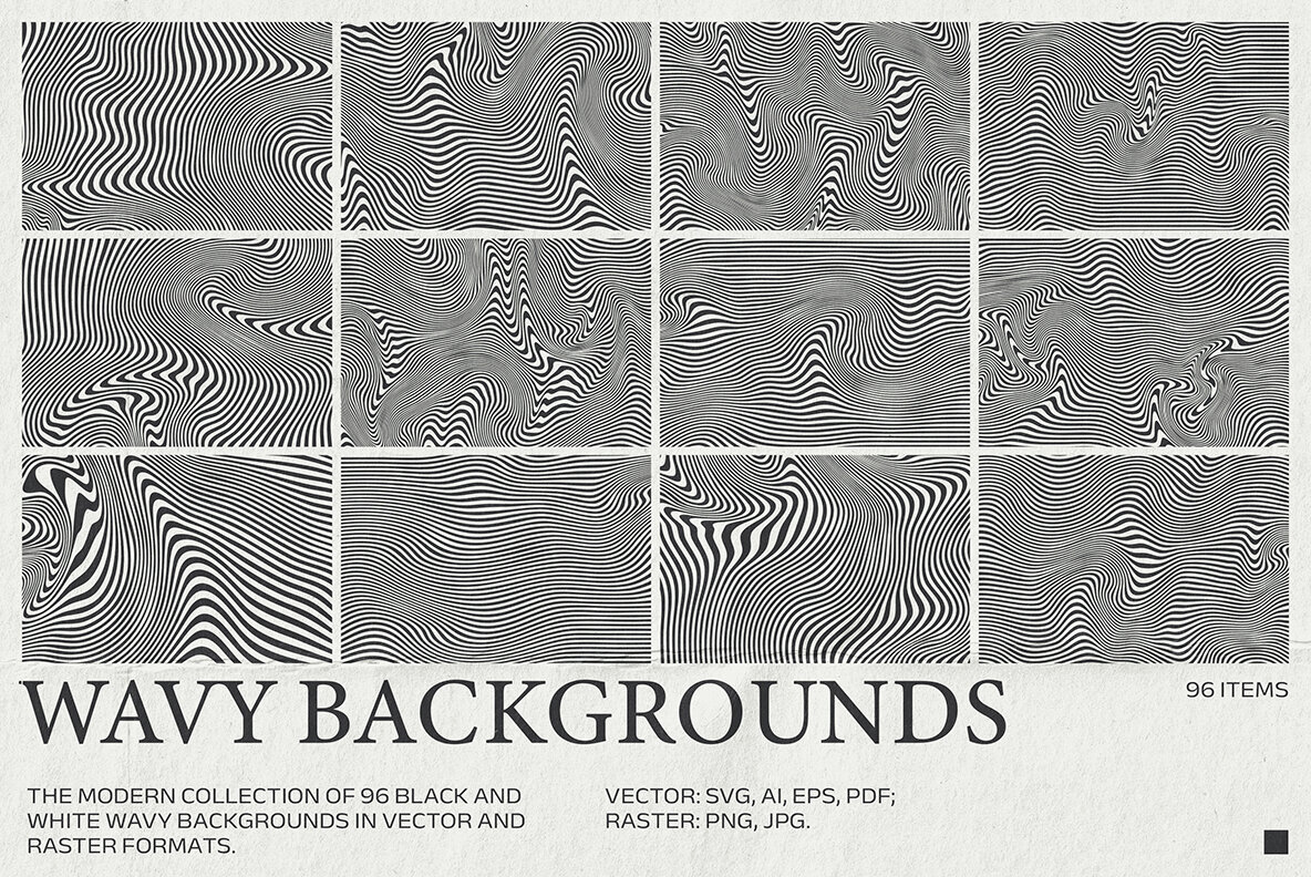 96 Retro Wavy Backgrounds 3