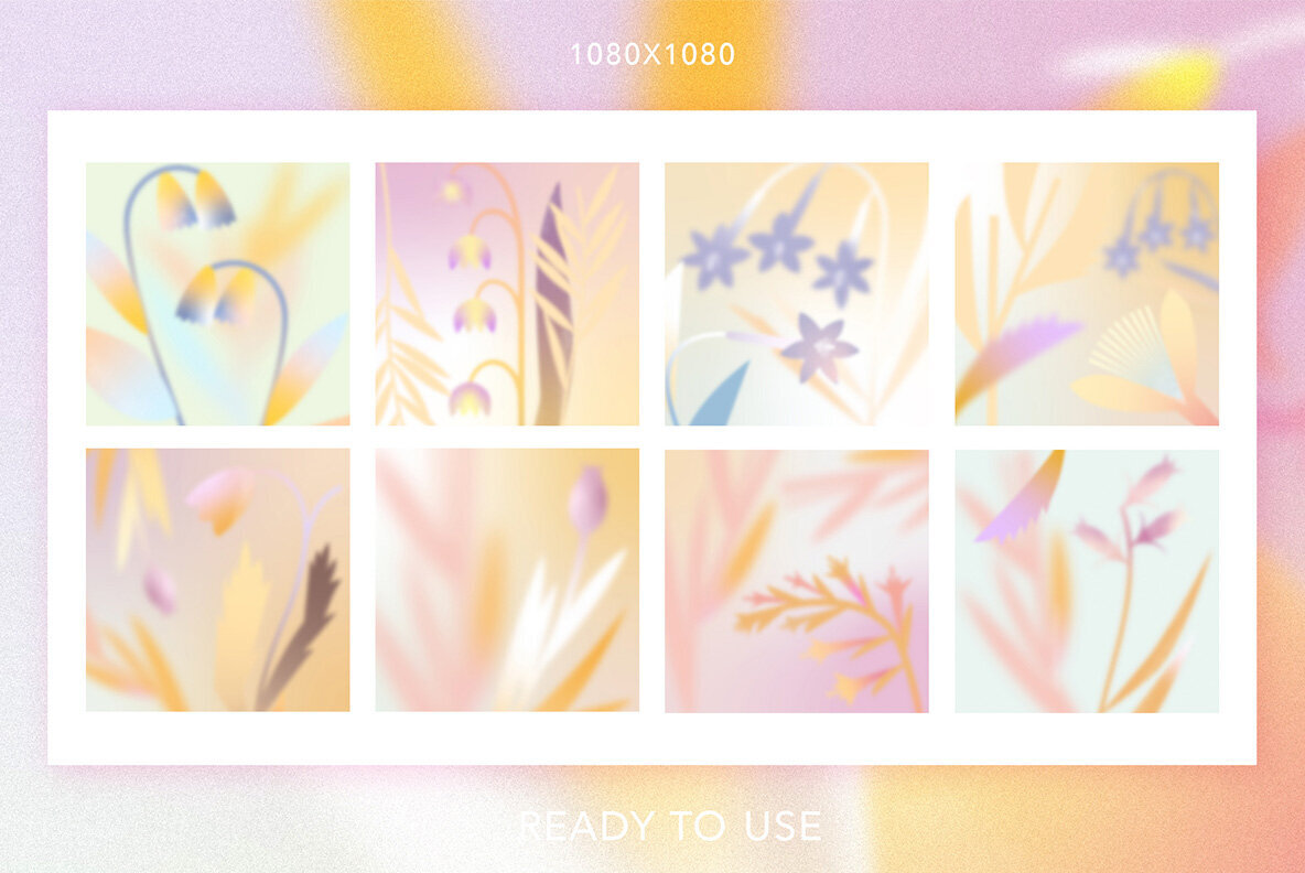 Flower Breeze Gradient Set 2