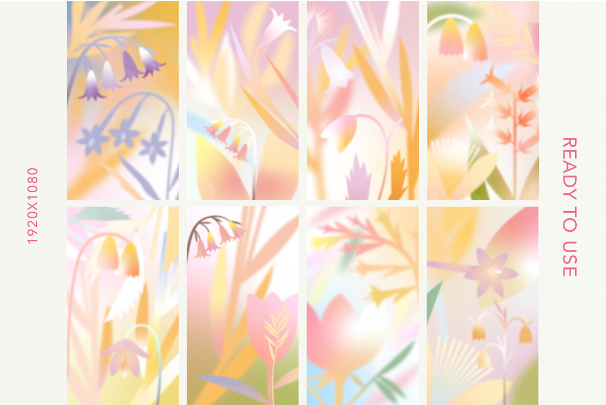 Flower Breeze Gradient Set 3
