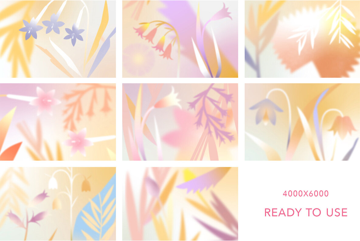 Flower Breeze Gradient Set 4
