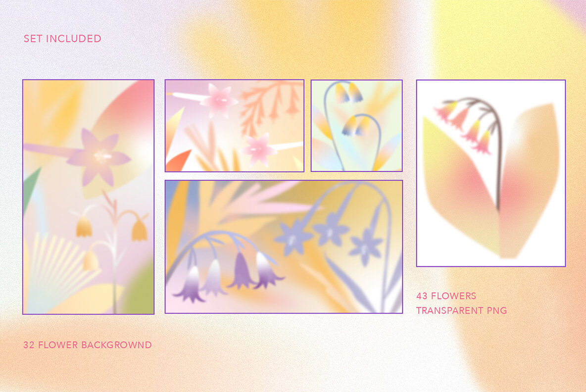Flower Breeze Gradient Set 6