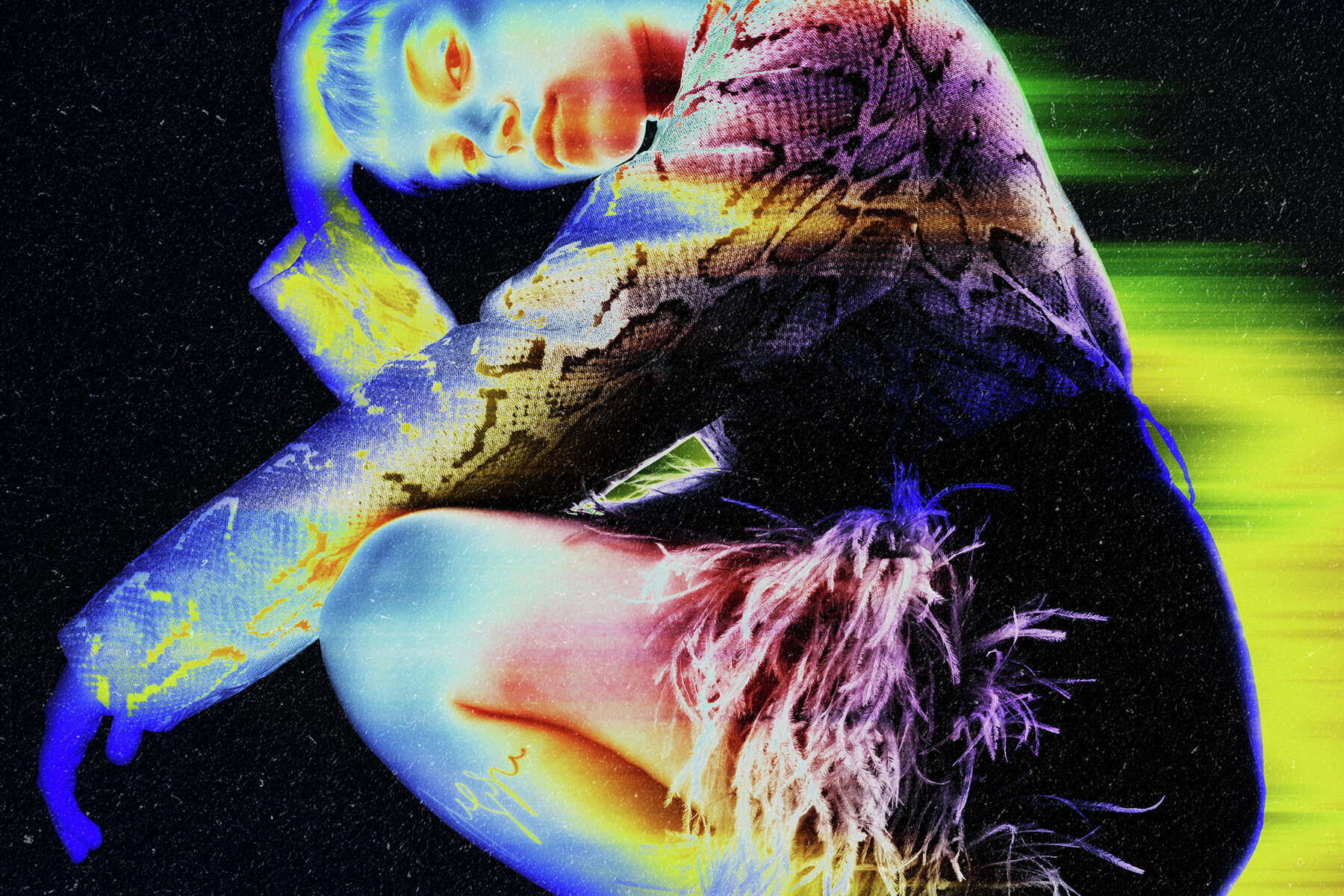 Neon Smudged Photo Effect 2