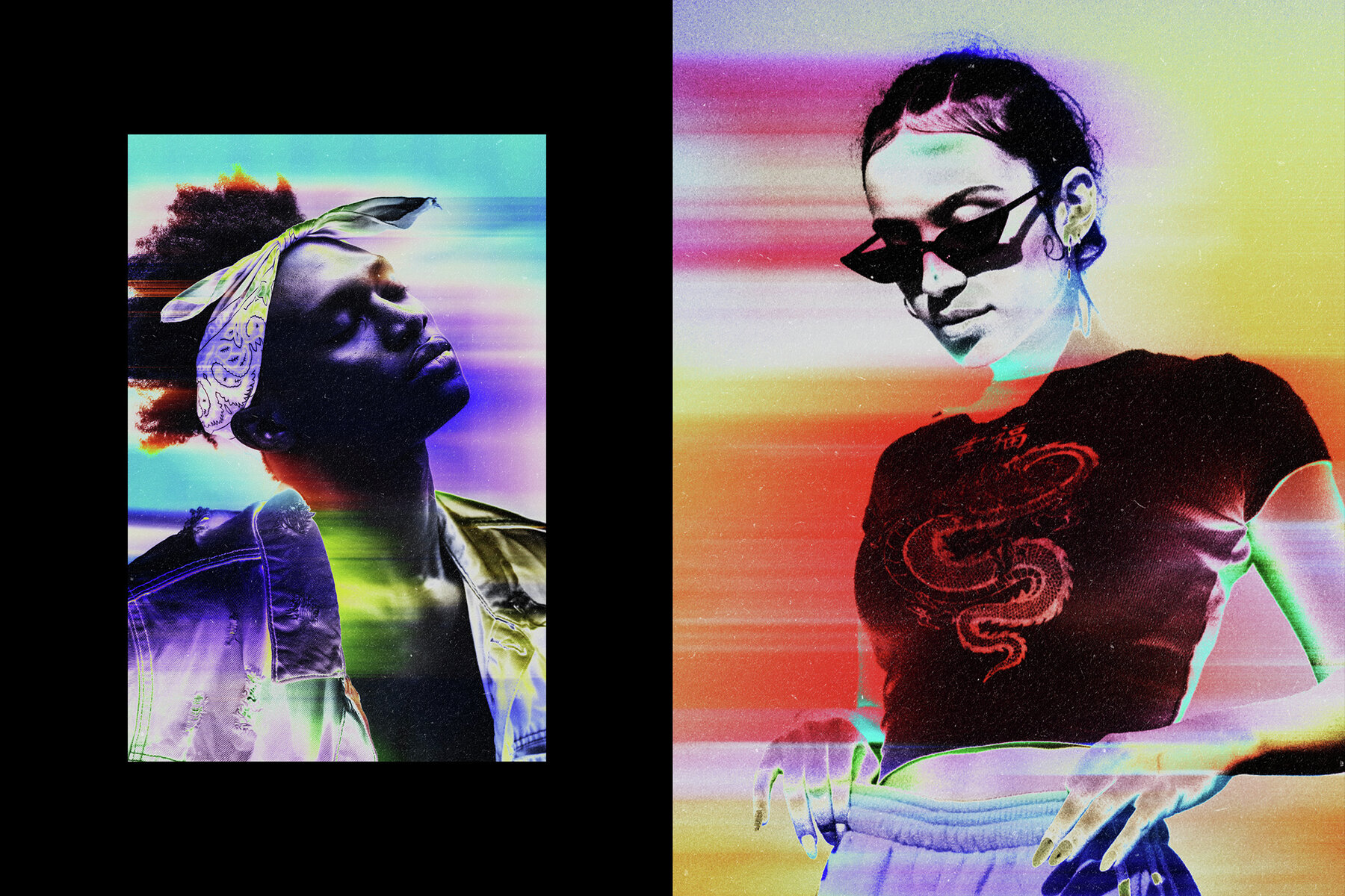 Neon Smudged Photo Effect 7