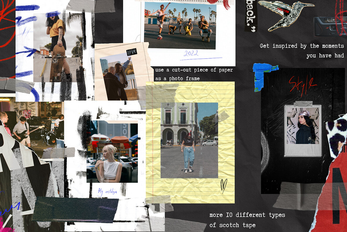 Mixed Media Set Back to My Nostalgia 6