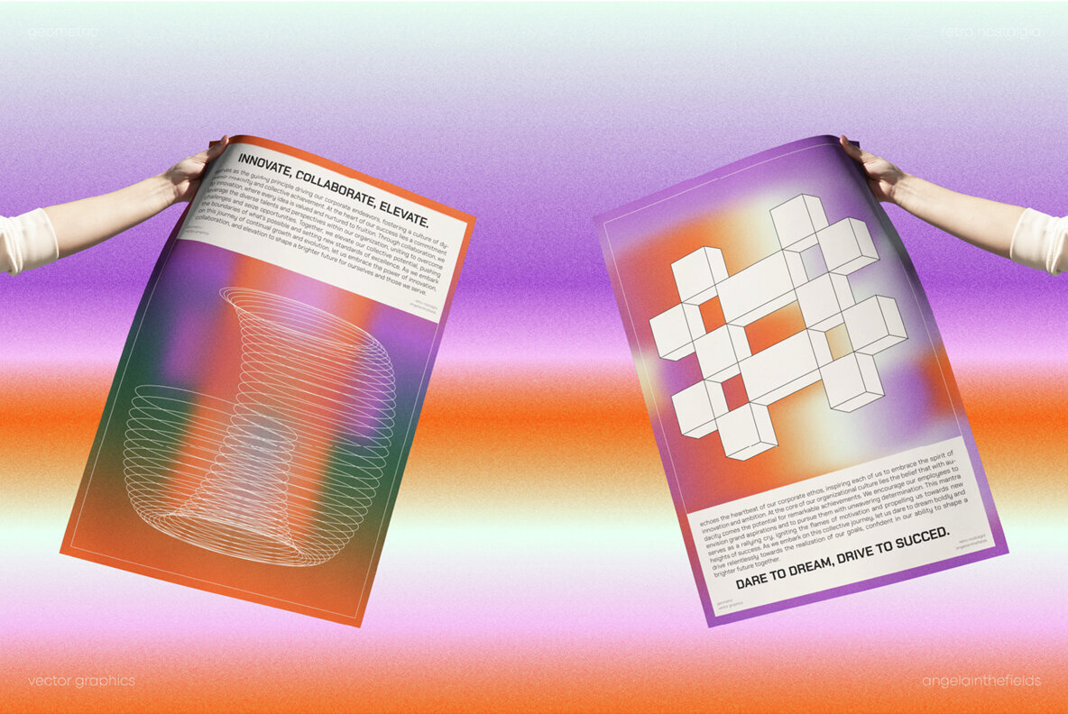 Gecorporate Retro Vector Elements 2