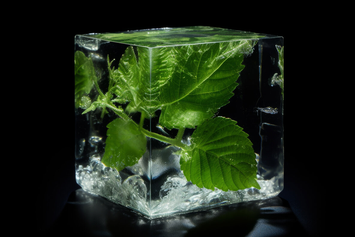 Fruits and berries in ice 11