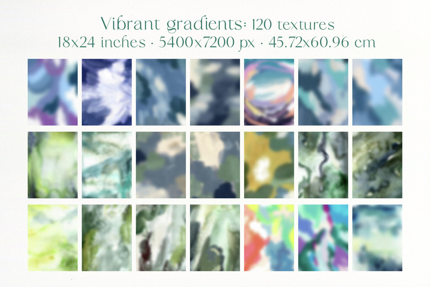 Grainy Vibrant Gradients Backgrounds Floral Texture 9