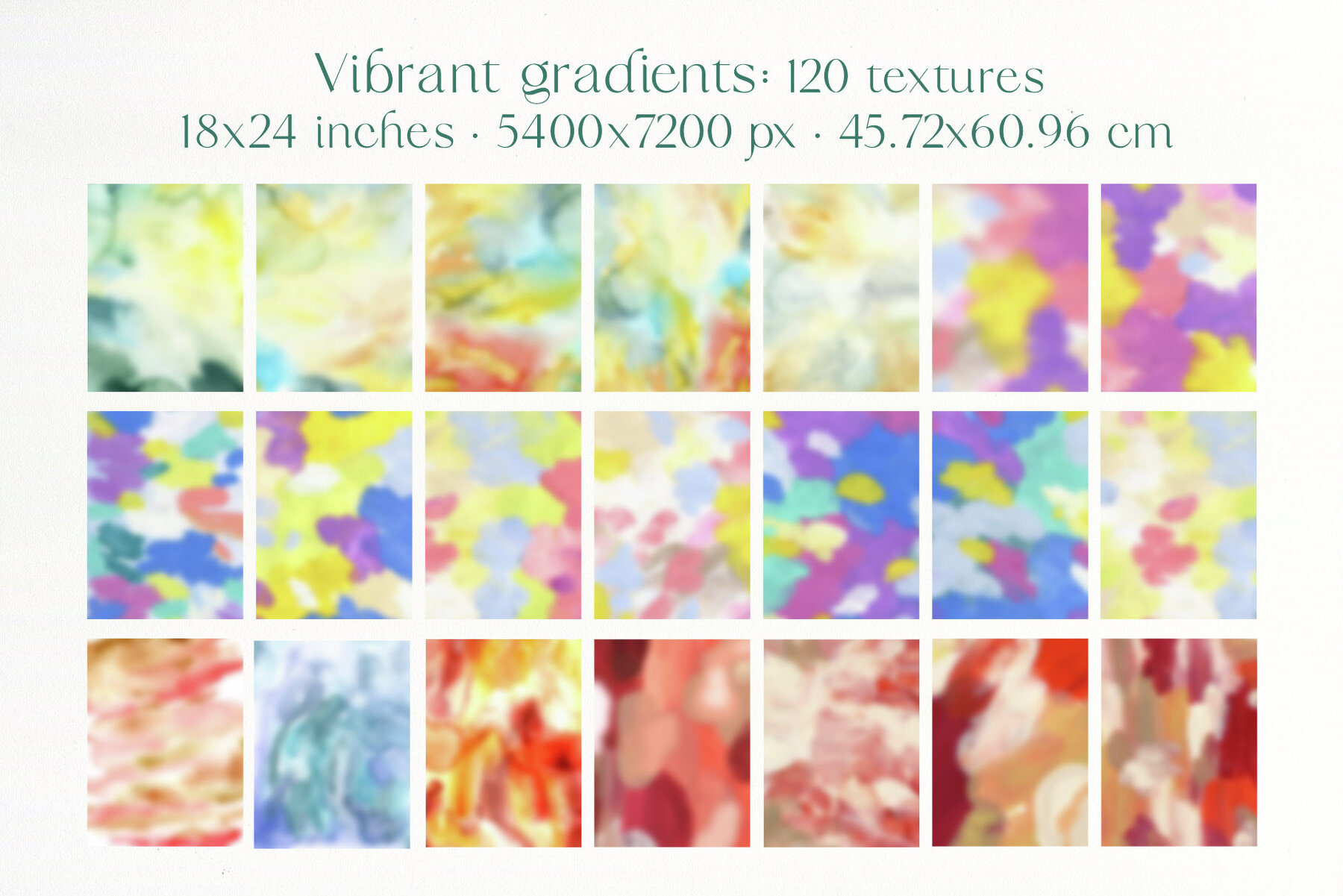 Grainy Vibrant Gradients Backgrounds Floral Texture 11