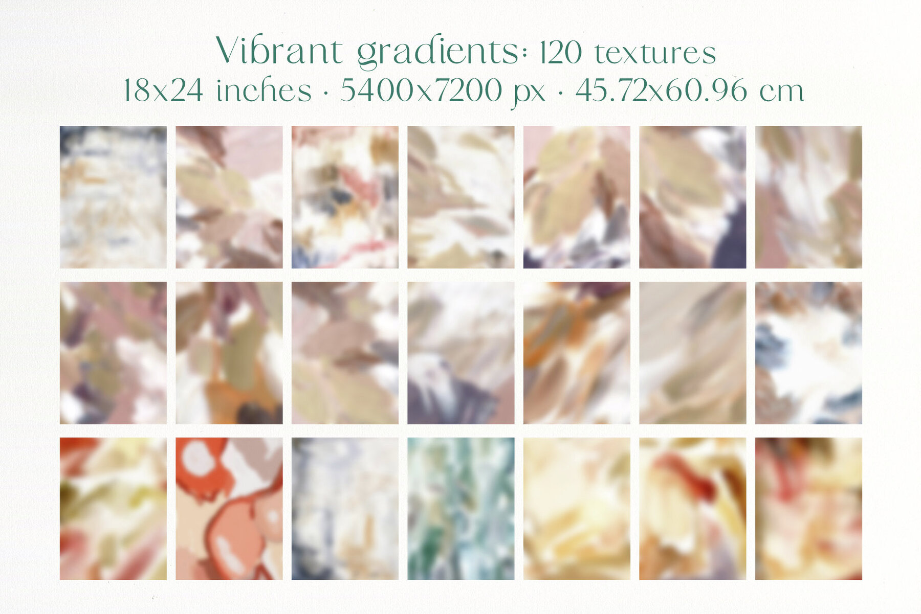 Grainy Vibrant Gradients Backgrounds Floral Texture 14