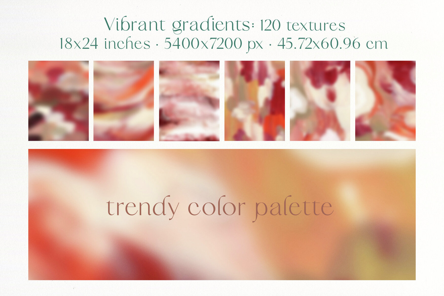 Grainy Vibrant Gradients Backgrounds Floral Texture 15
