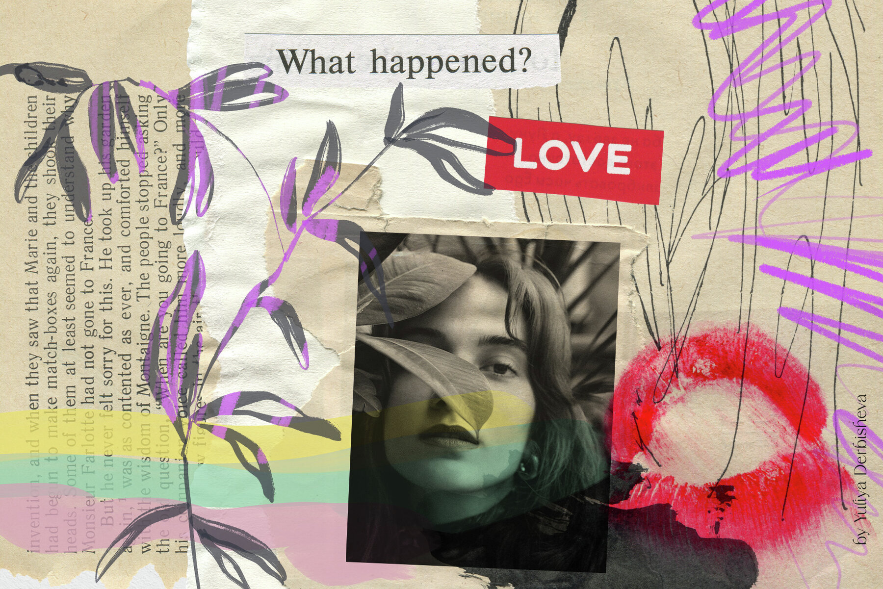 Art Paper Collage Cutout Abstract and Retro Photo 2