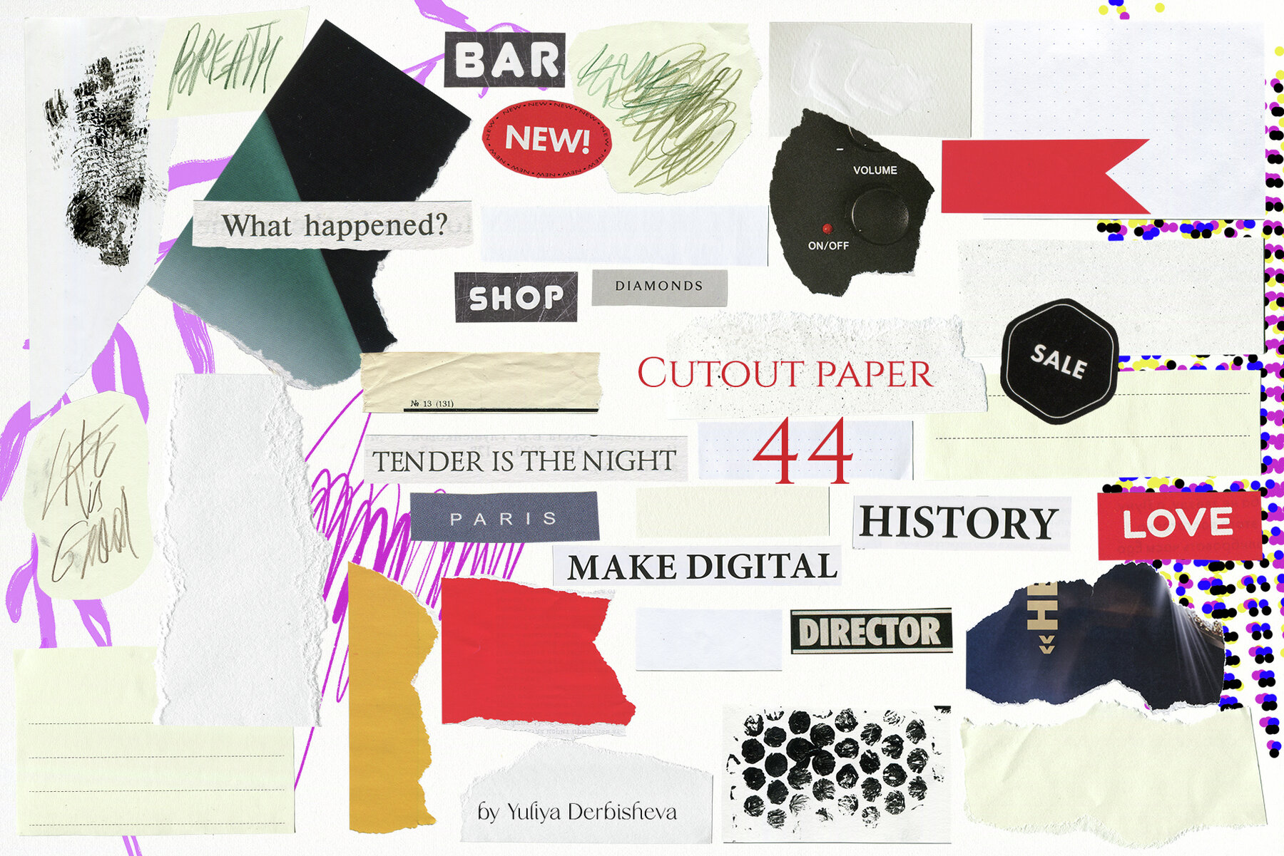 Art Paper Collage Cutout Abstract and Retro Photo 8