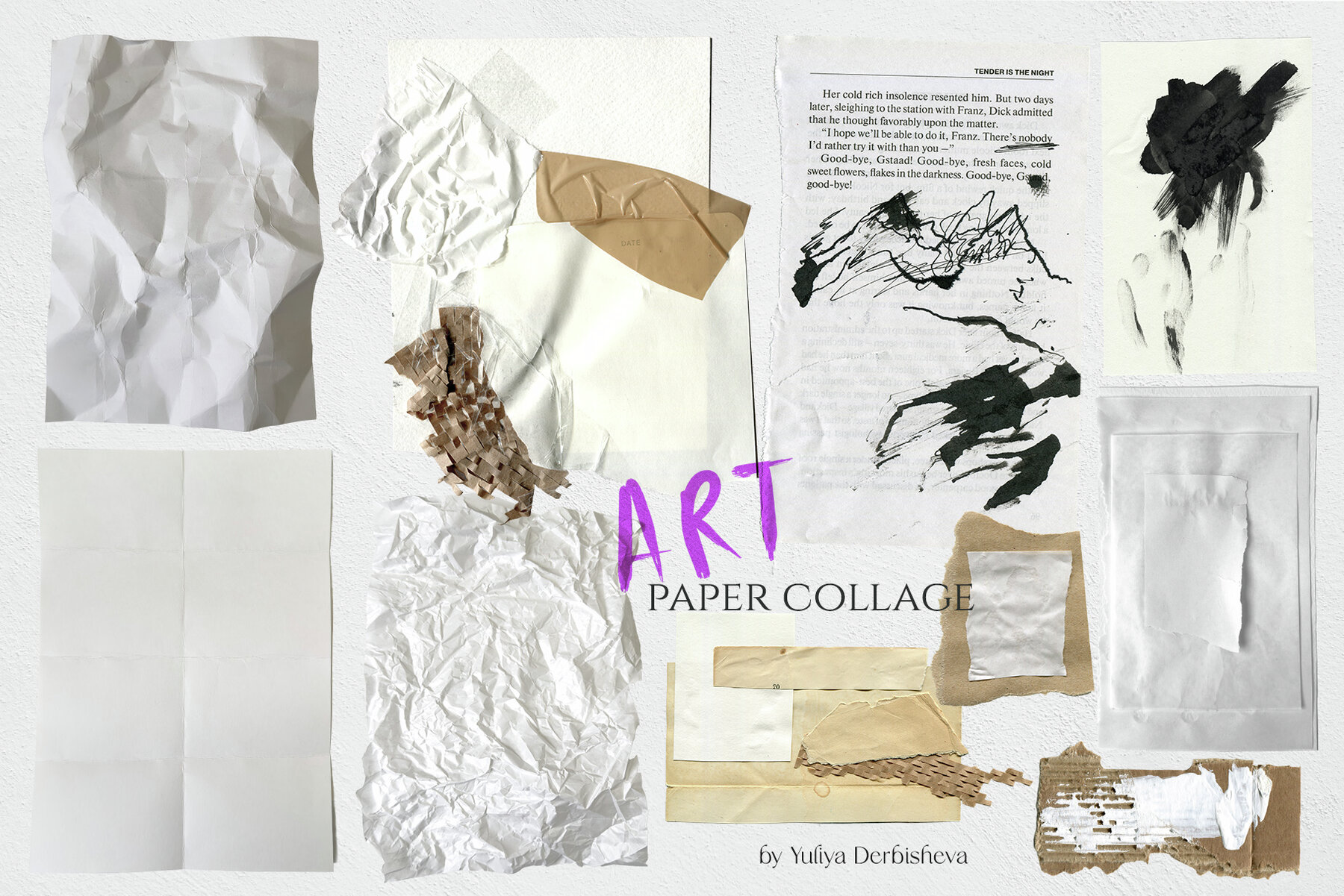 Art Paper Collage Cutout Abstract and Retro Photo 10