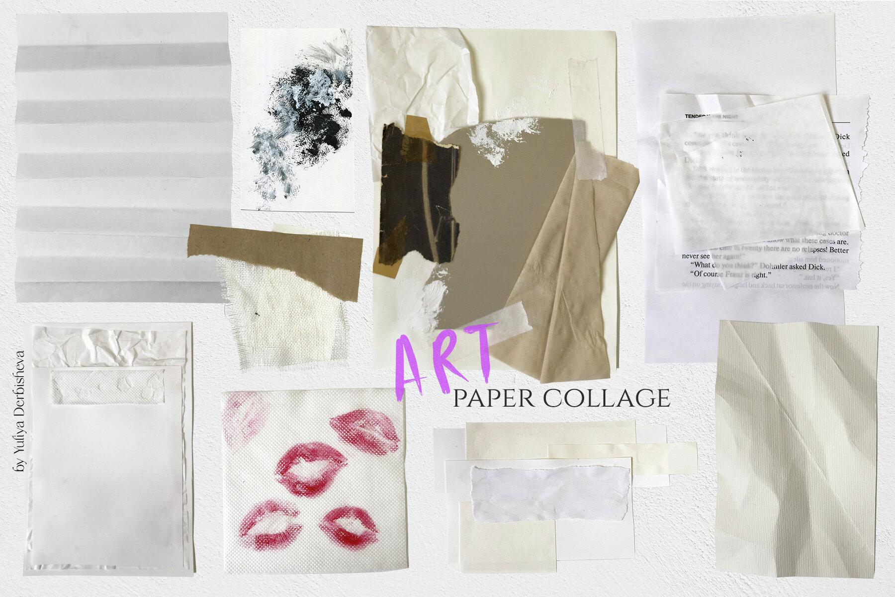 Art Paper Collage Cutout Abstract and Retro Photo 11