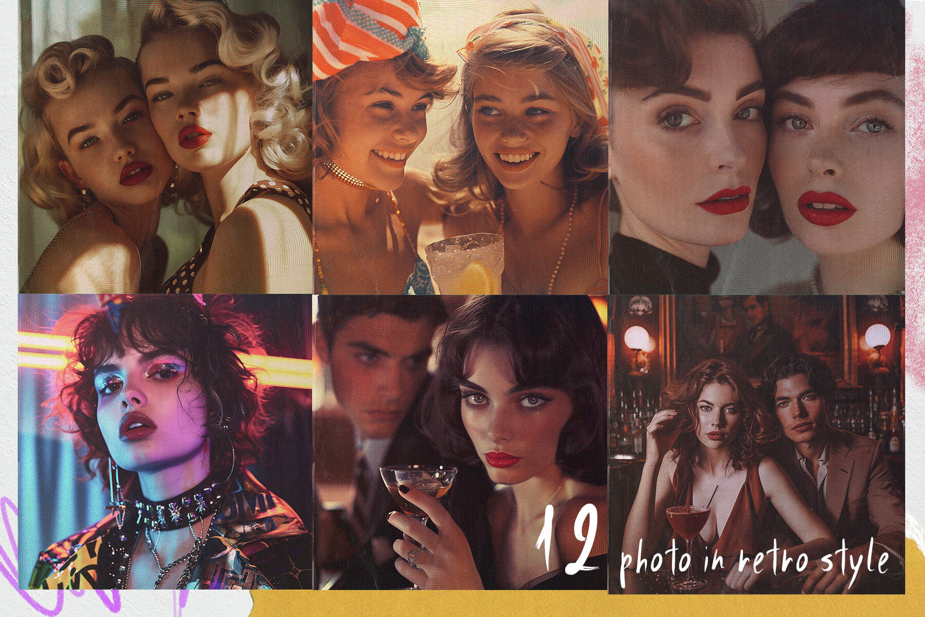 Art Paper Collage Cutout Abstract and Retro Photo 12