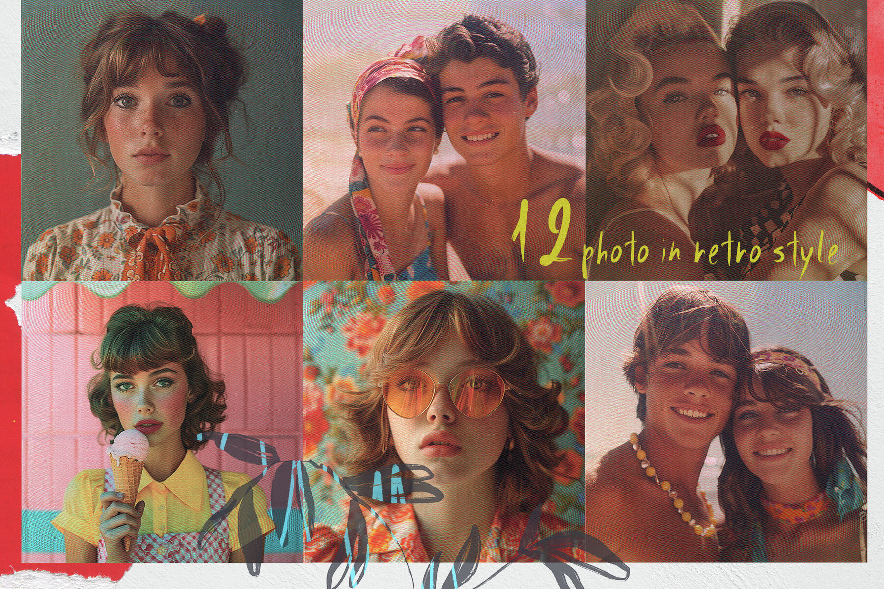 Art Paper Collage Cutout Abstract and Retro Photo 15