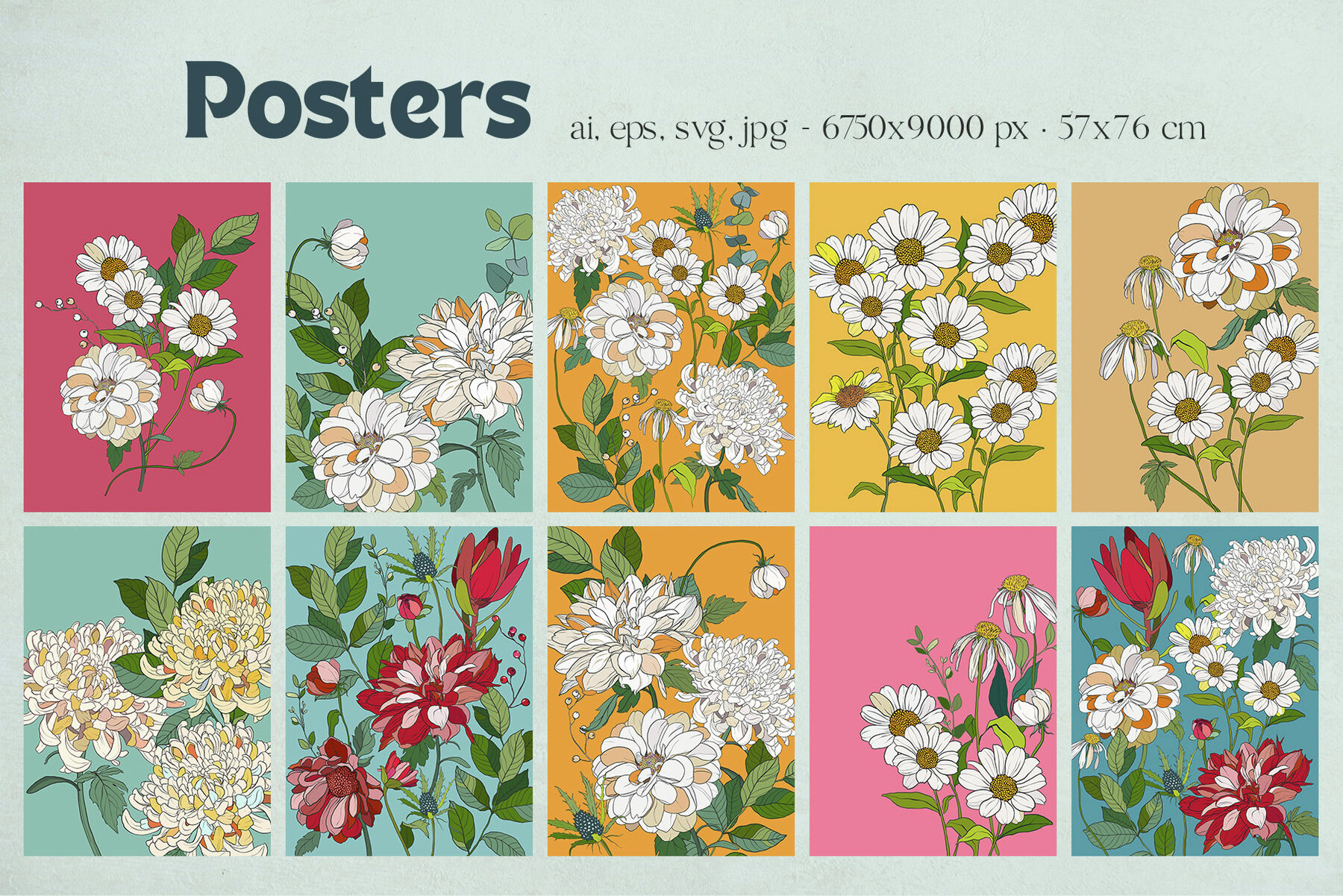 Casablanca Floral Modern Vector Flowers 5