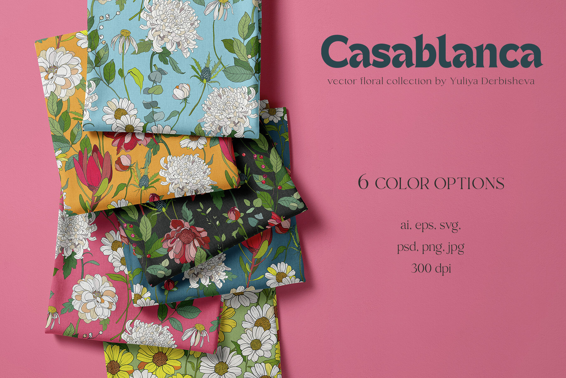 Casablanca Floral Modern Vector Flowers 9