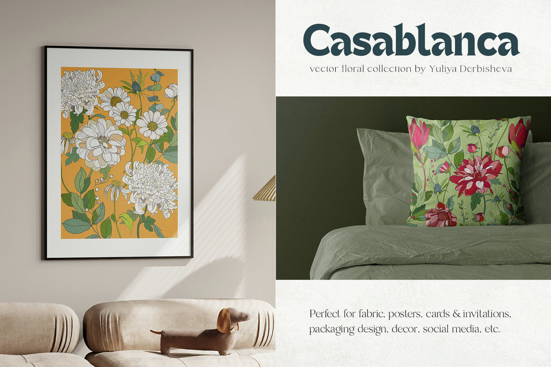Casablanca Floral Modern Vector Flowers 15