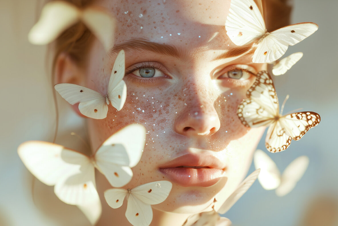 Girl with Butterflies 10