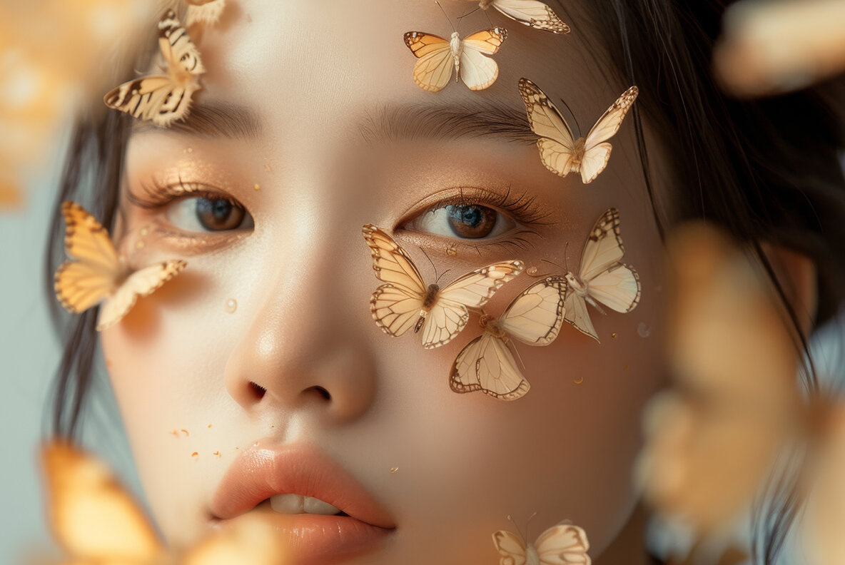Girl with Butterflies 12