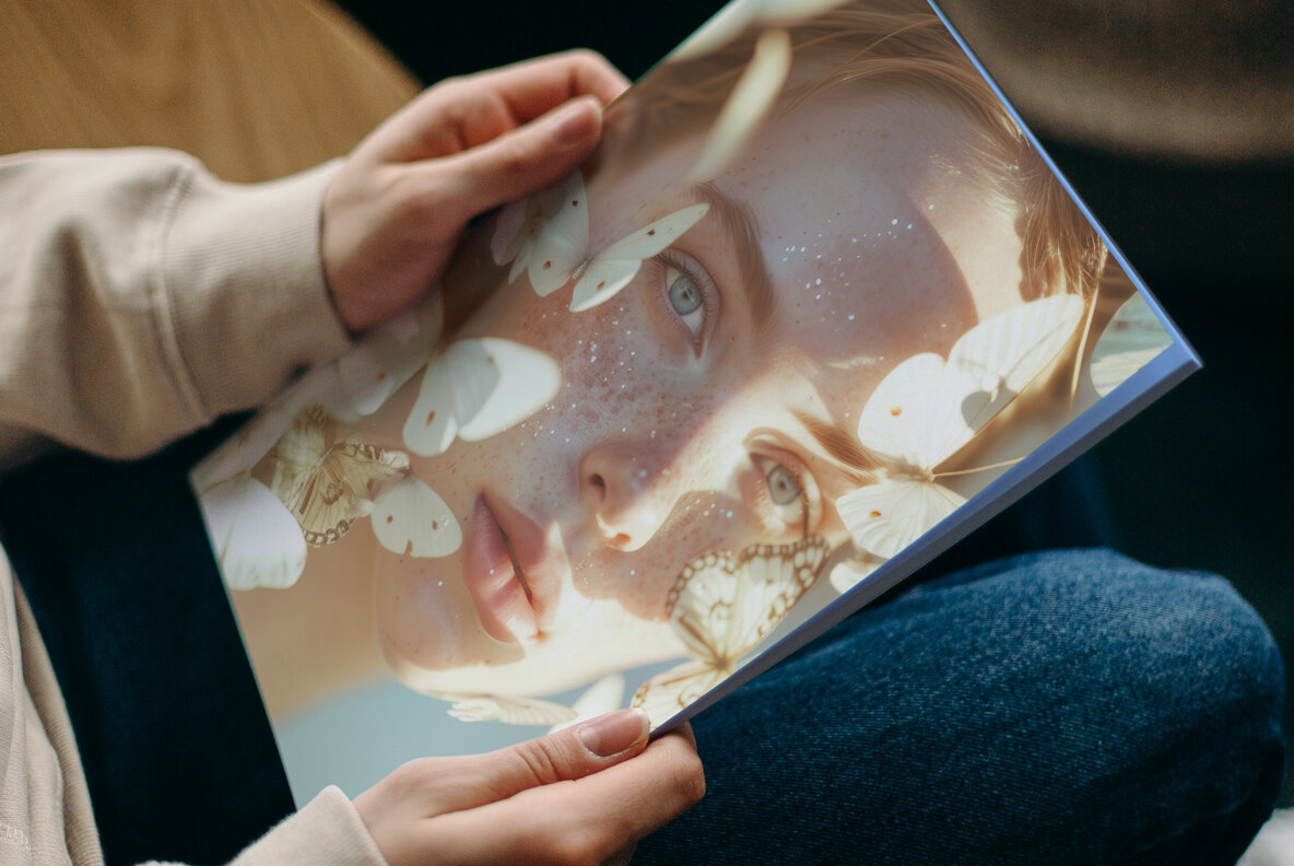 Girl with Butterflies 13