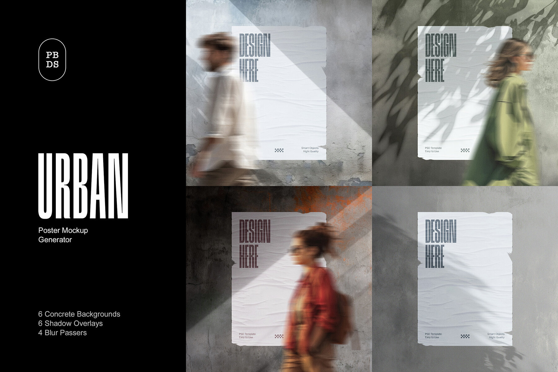 Concrete Wall Poster Mockup 1