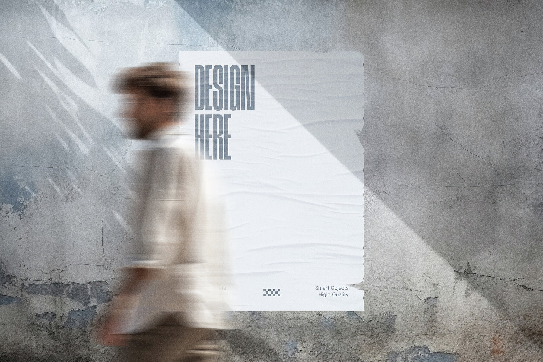 Concrete Wall Poster Mockup 2