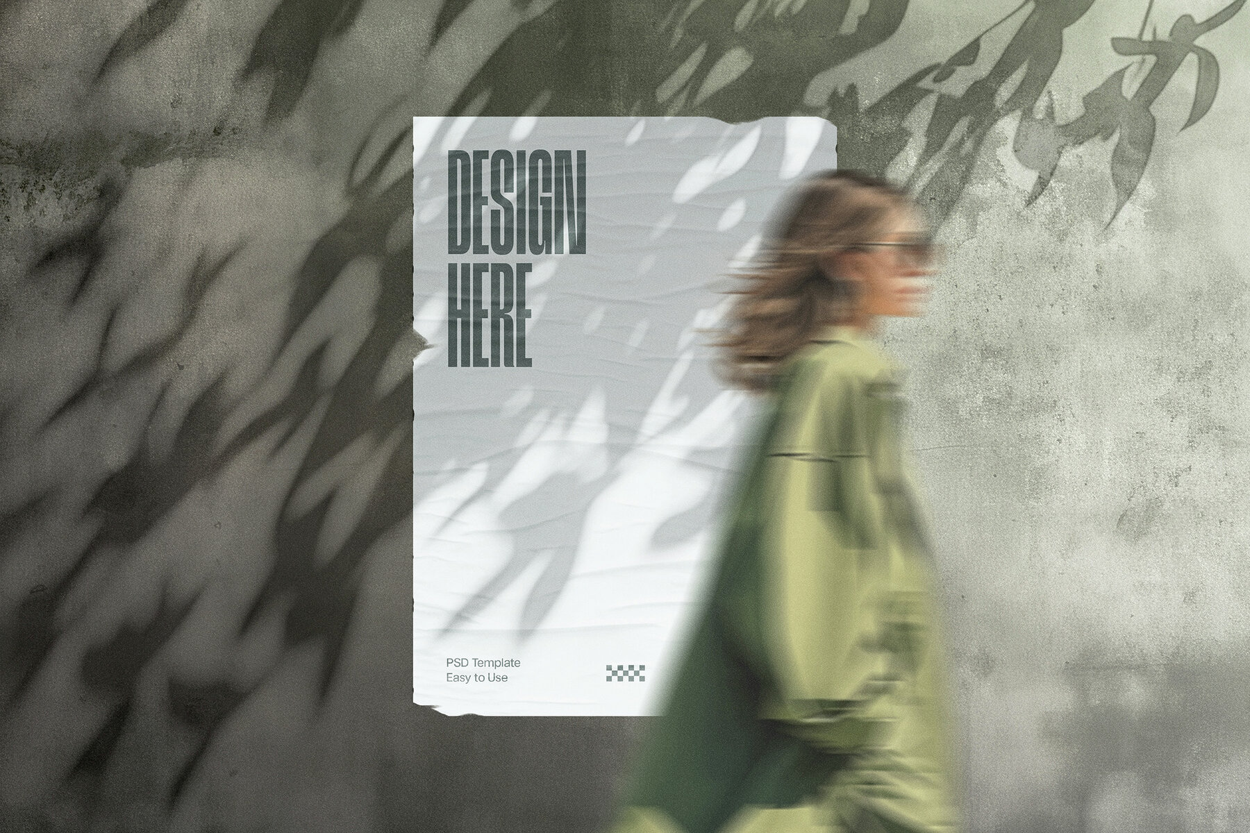 Concrete Wall Poster Mockup 6