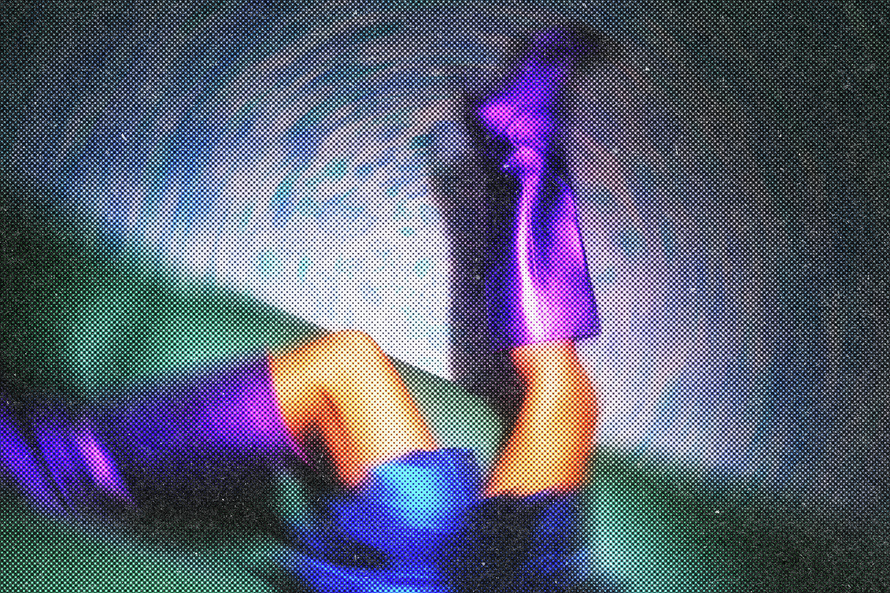 Halftone Spinning Blur Photo Effect 2