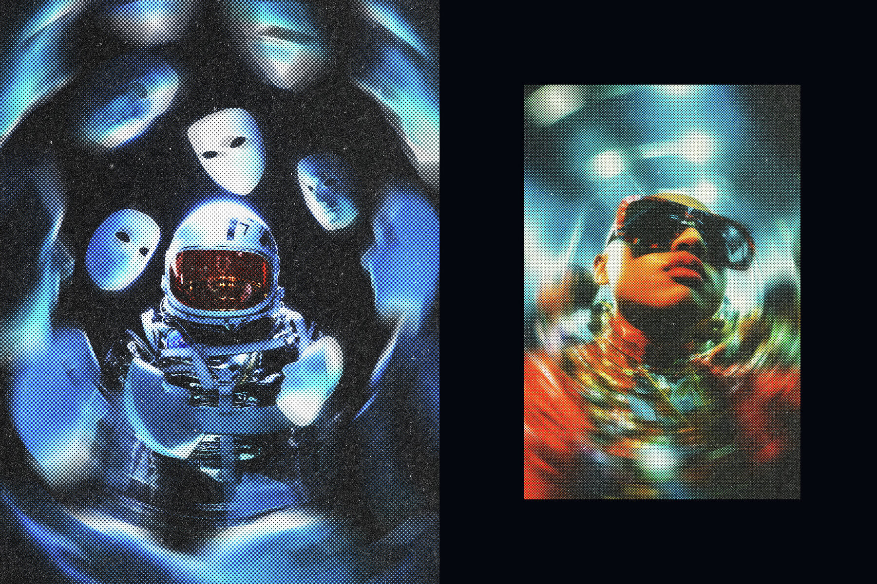 Halftone Spinning Blur Photo Effect 3