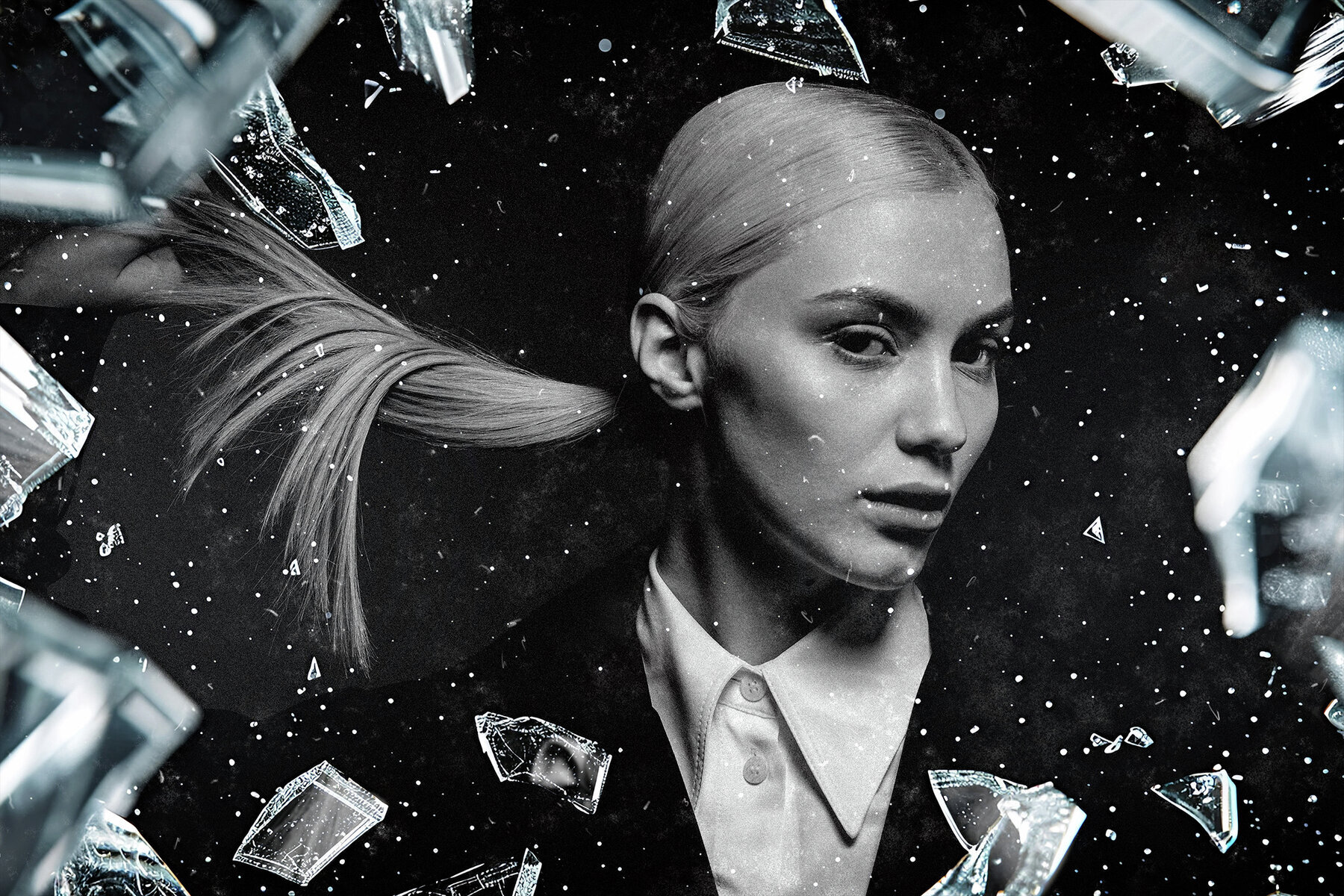 Glass Fragments Photo Effect 2