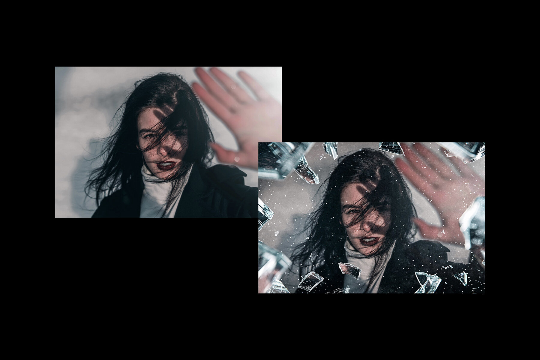 Glass Fragments Photo Effect 9