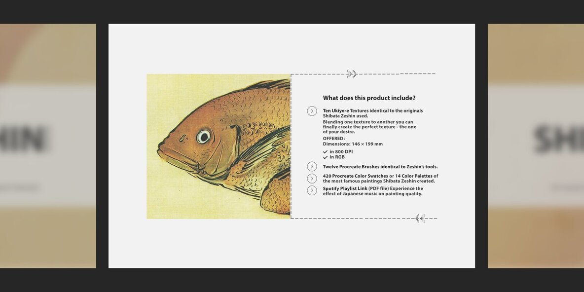 Shibata Zeshin Procreate Kit 5