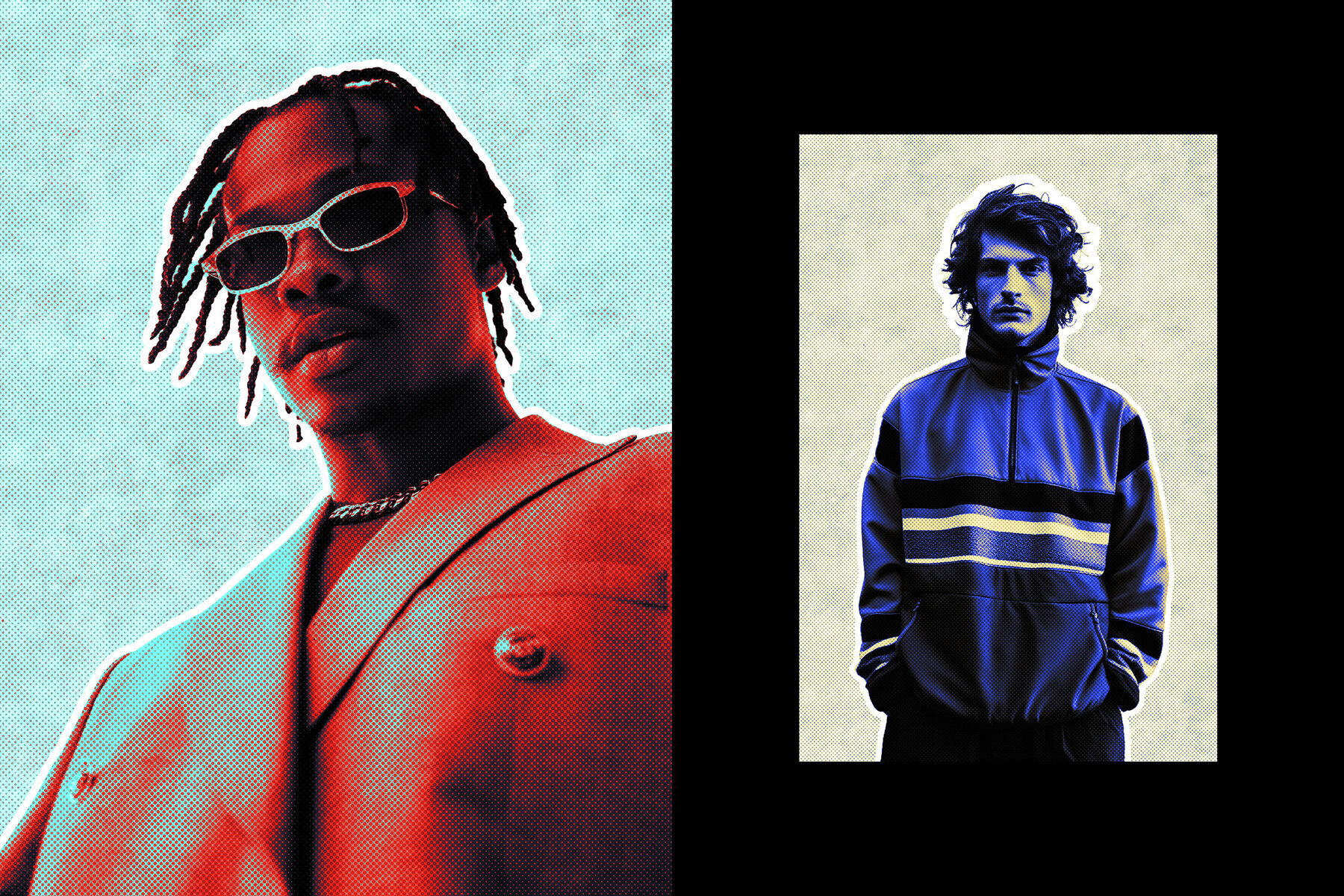 Halftone Collage Photo Effect 3