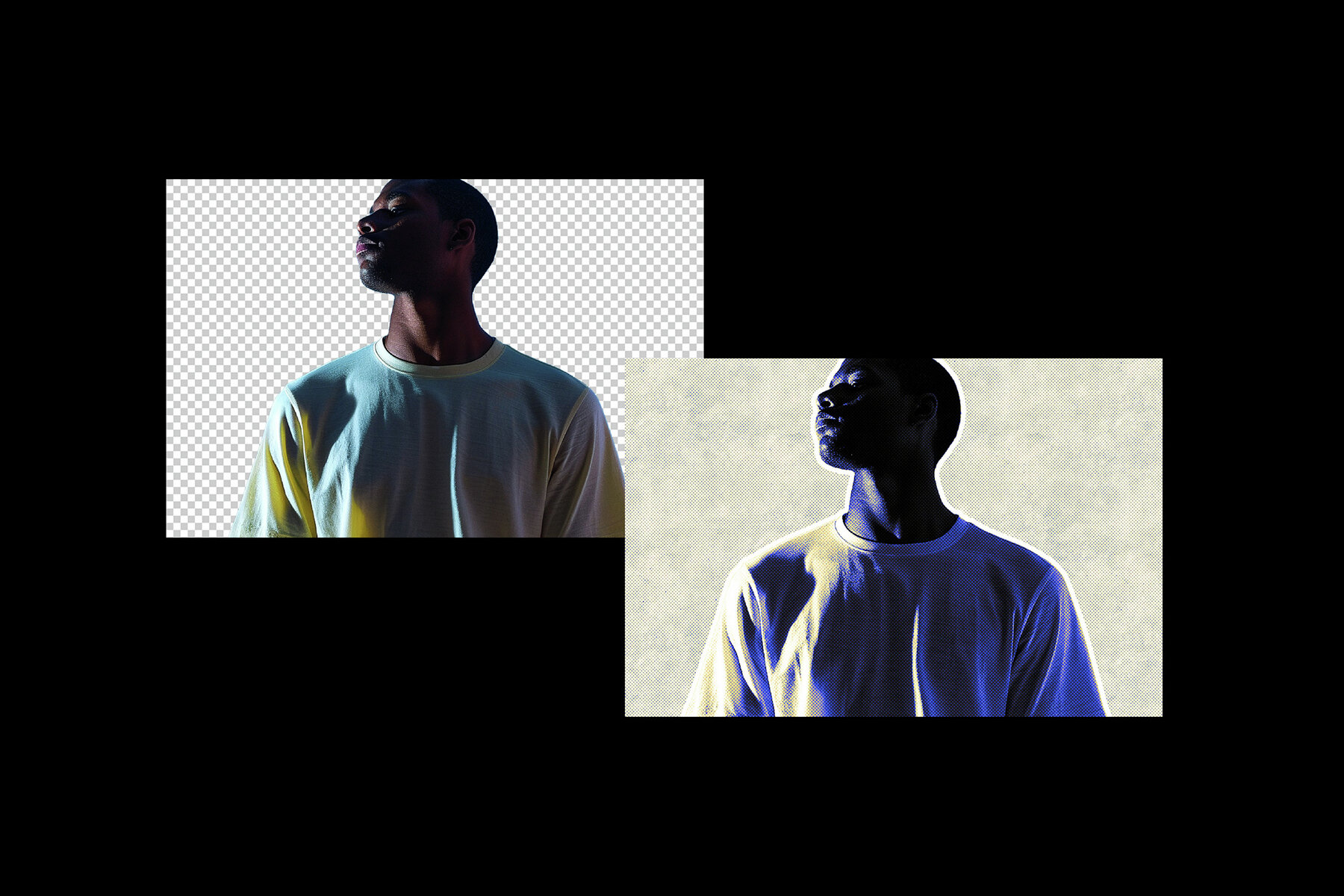 Halftone Collage Photo Effect 6