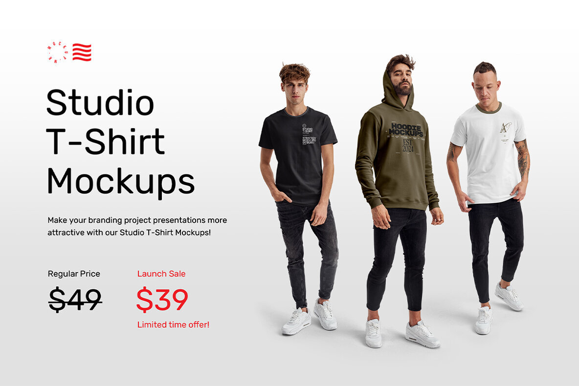 Studio T Shirt Mockups and Hoodies 2