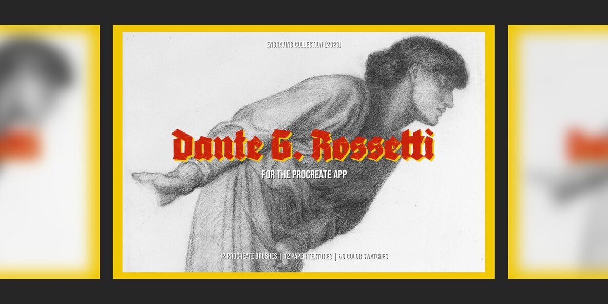 Dante Gabriel Rossetti Procreate Kit 1